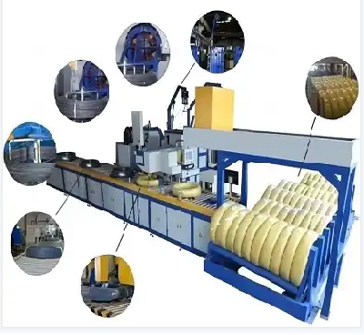 Wire winding and packing line