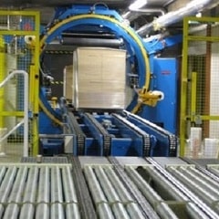 Panel Horizontal orbital wrapping machine