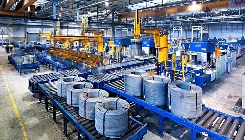 Steel Wire Compression Bundling and Wrapping Packaging Line3