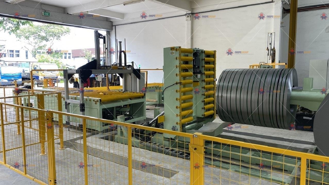 Automatic steel coil wrapping line2