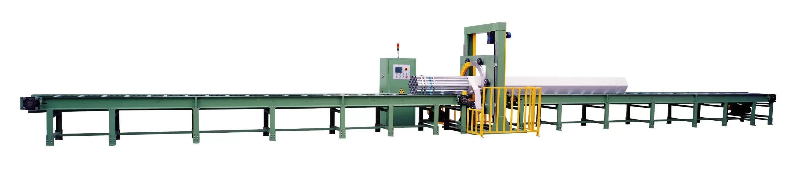 Automatic Horizontal Wrapping and Strapping Line